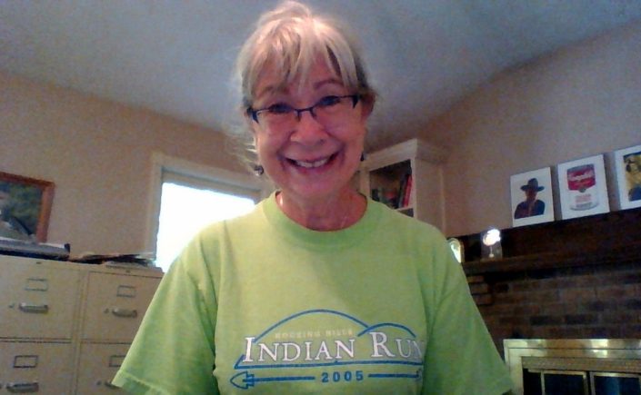Mary in Indian Run shirt